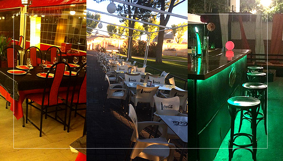 Terraza y restaurante Puerta de Santa María Ciudad Real